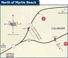 Click Here  to Enlarge View of North of Myrtle Beach