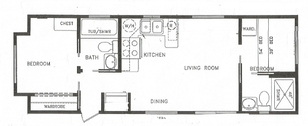 Two Bedroom Two Bath Park Model